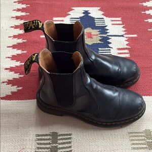 Dr. Martens Black Leather Chelsea Boots for Men